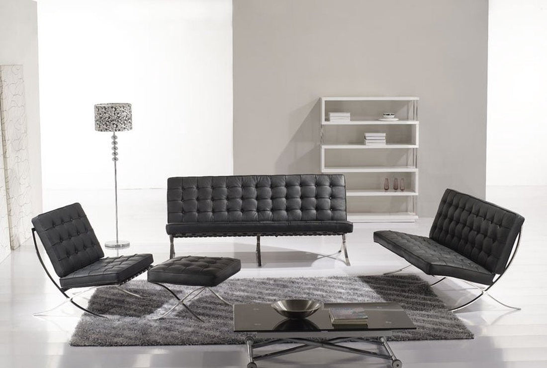 Leather vs. Fabric: Choosing the Right Upholstery for Your Barcelona Sofa - Homio Decor