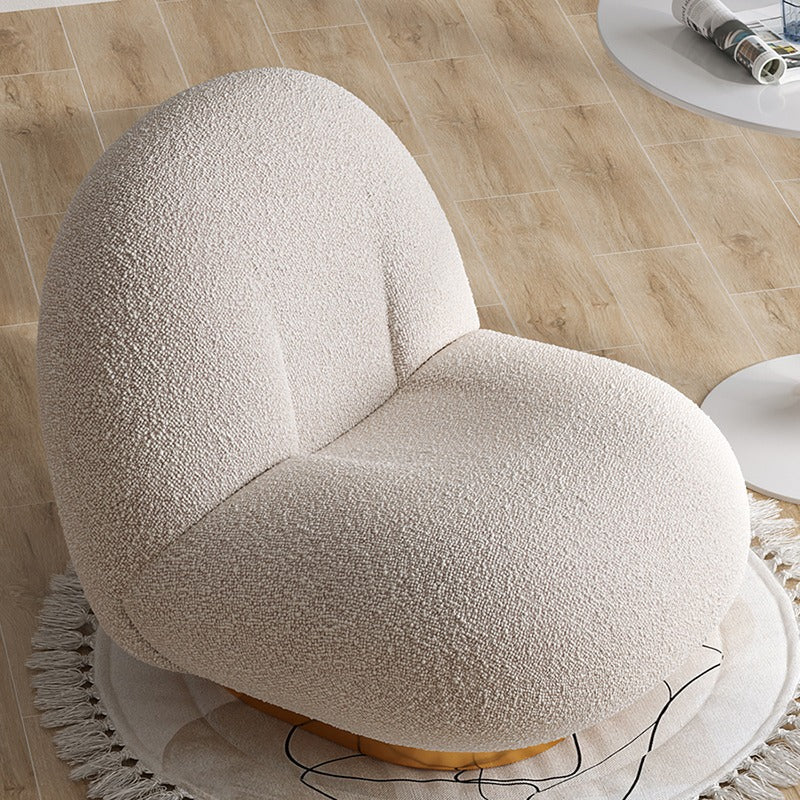 Bean Shaped Boucle Chair - Homio Decor
