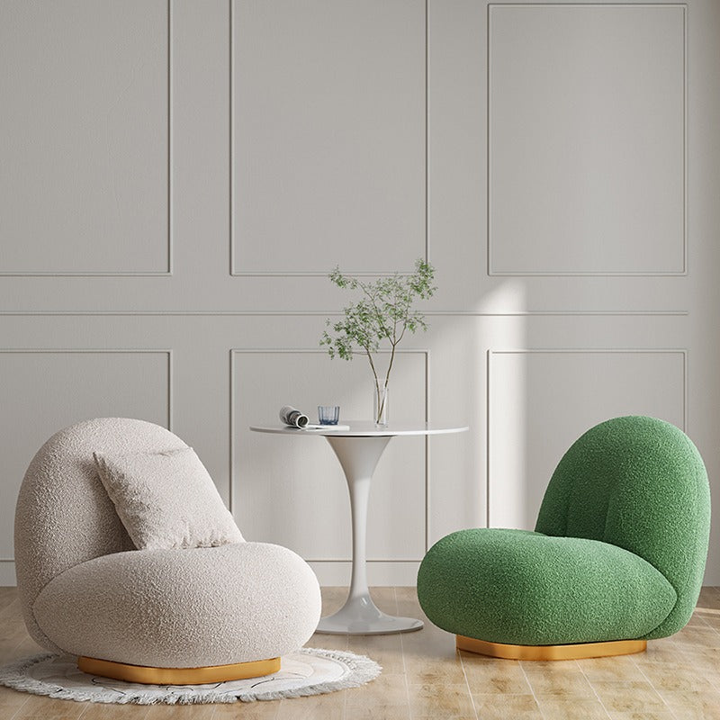 Bean Shaped Boucle Chair - Homio Decor