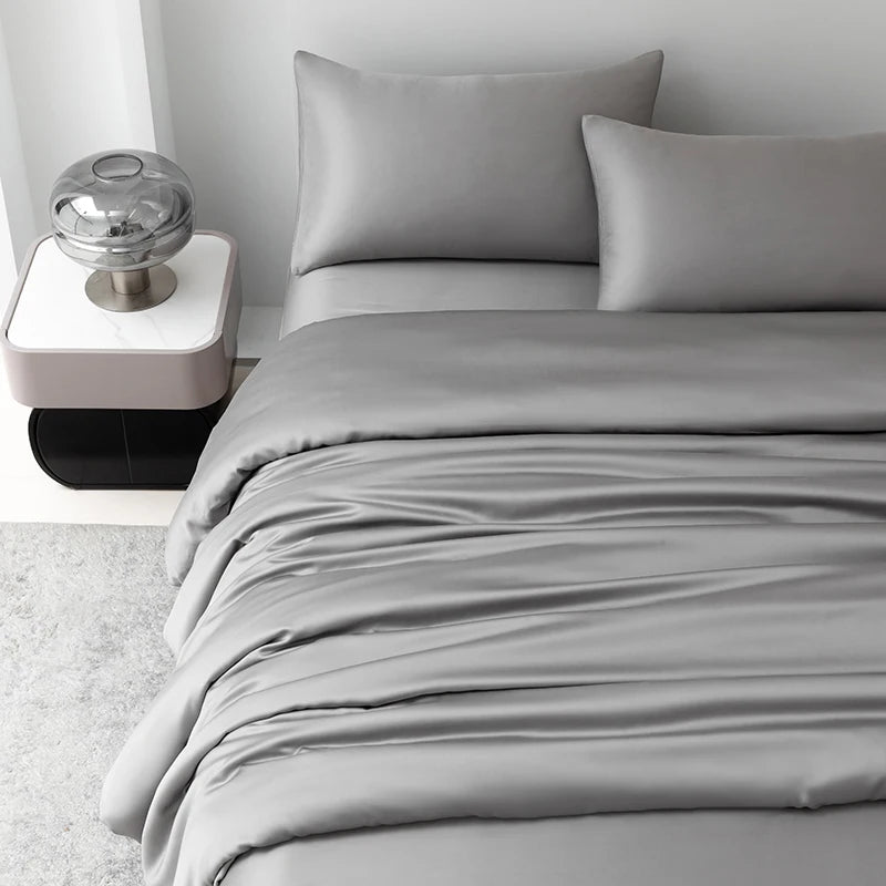 Homio Decor Bedroom 100% Mulberry Silk Bedding Set