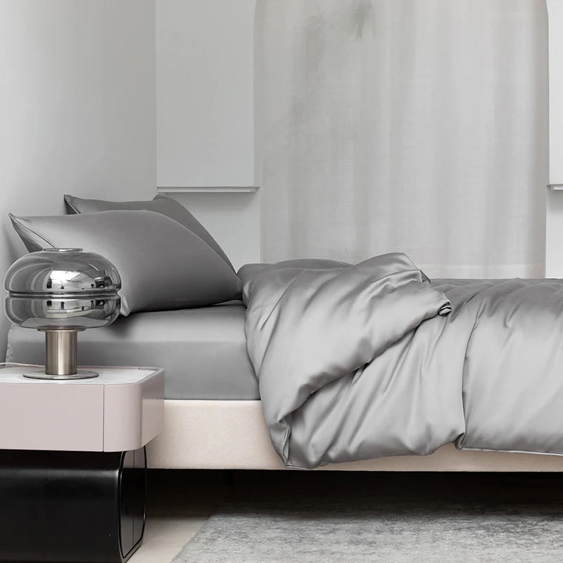 Homio Decor Bedroom 100% Mulberry Silk Bedding Set