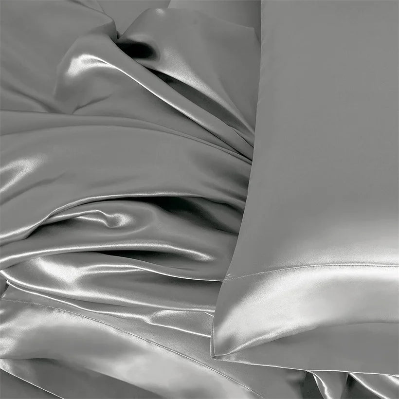 Homio Decor Bedroom 100% Mulberry Silk Bedding Set
