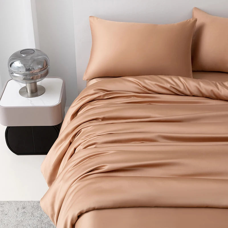 Homio Decor Bedroom 100% Mulberry Silk Bedding Set