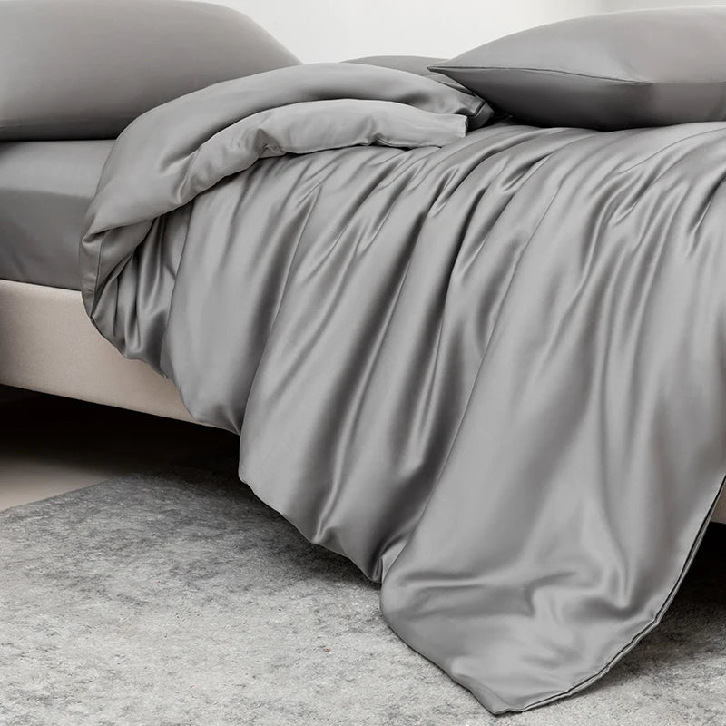 Homio Decor Bedroom 100% Mulberry Silk Bedding Set