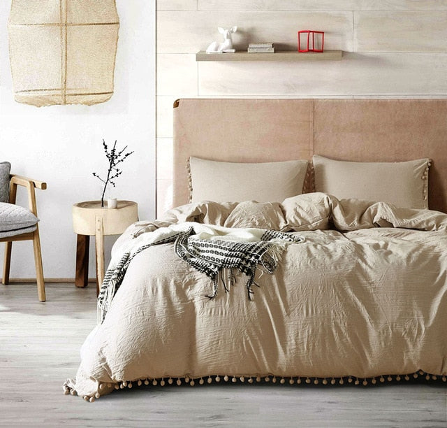 Solid Color Quilt Bedding Set - Homio Decor