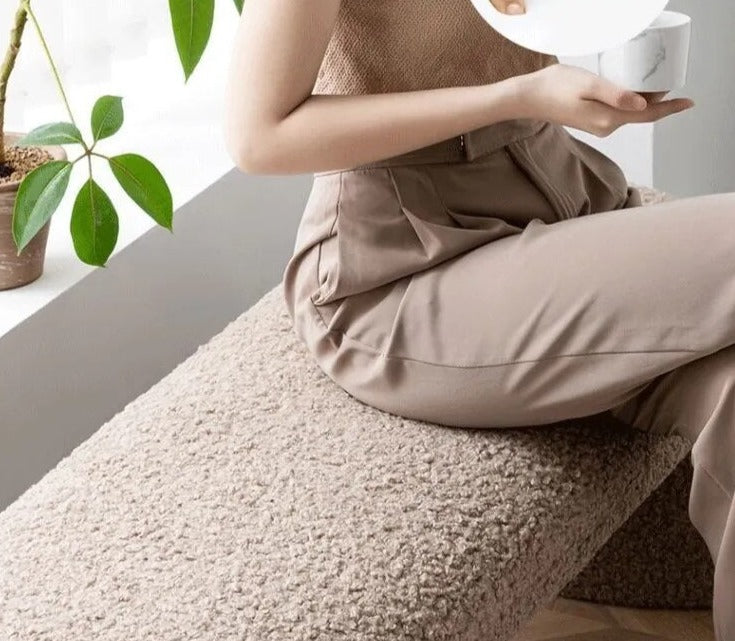 Designer Lambswool Bench - Homio Decor