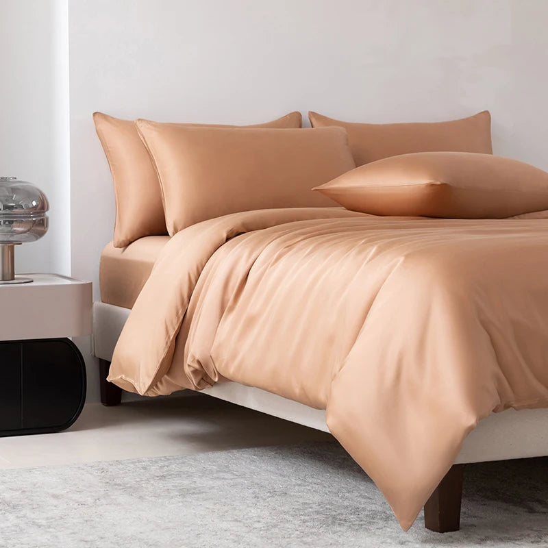 Homio Decor Bedroom Goldenrod / Queen Size (4pcs) / 19 momme 100% Mulberry Silk Bedding Set