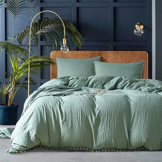 Solid Color Quilt Bedding Set - Homio Decor