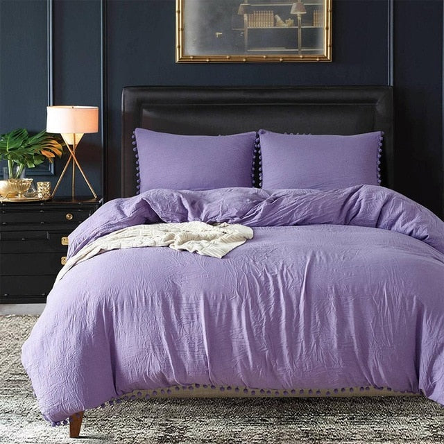 Solid Color Quilt Bedding Set - Homio Decor