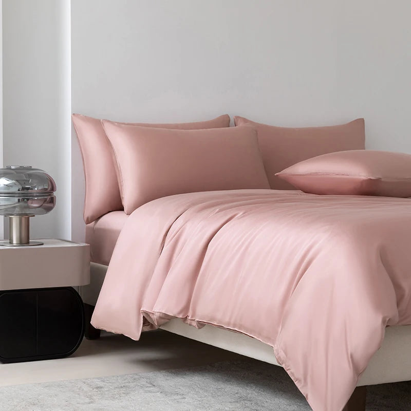 Homio Decor Bedroom Rouge / Queen Size (4pcs) / 19 momme 100% Mulberry Silk Bedding Set