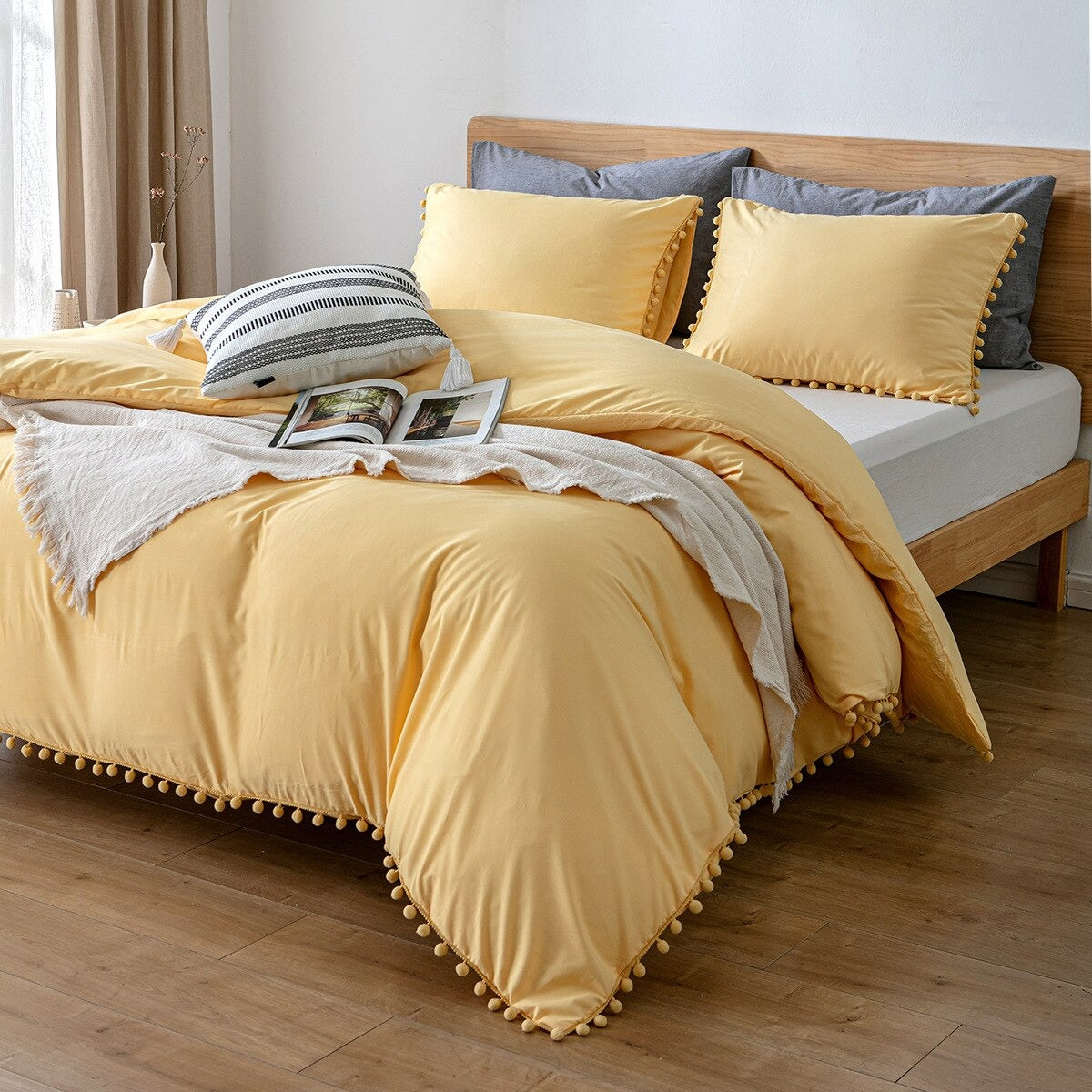 Solid Color Quilt Bedding Set - Homio Decor