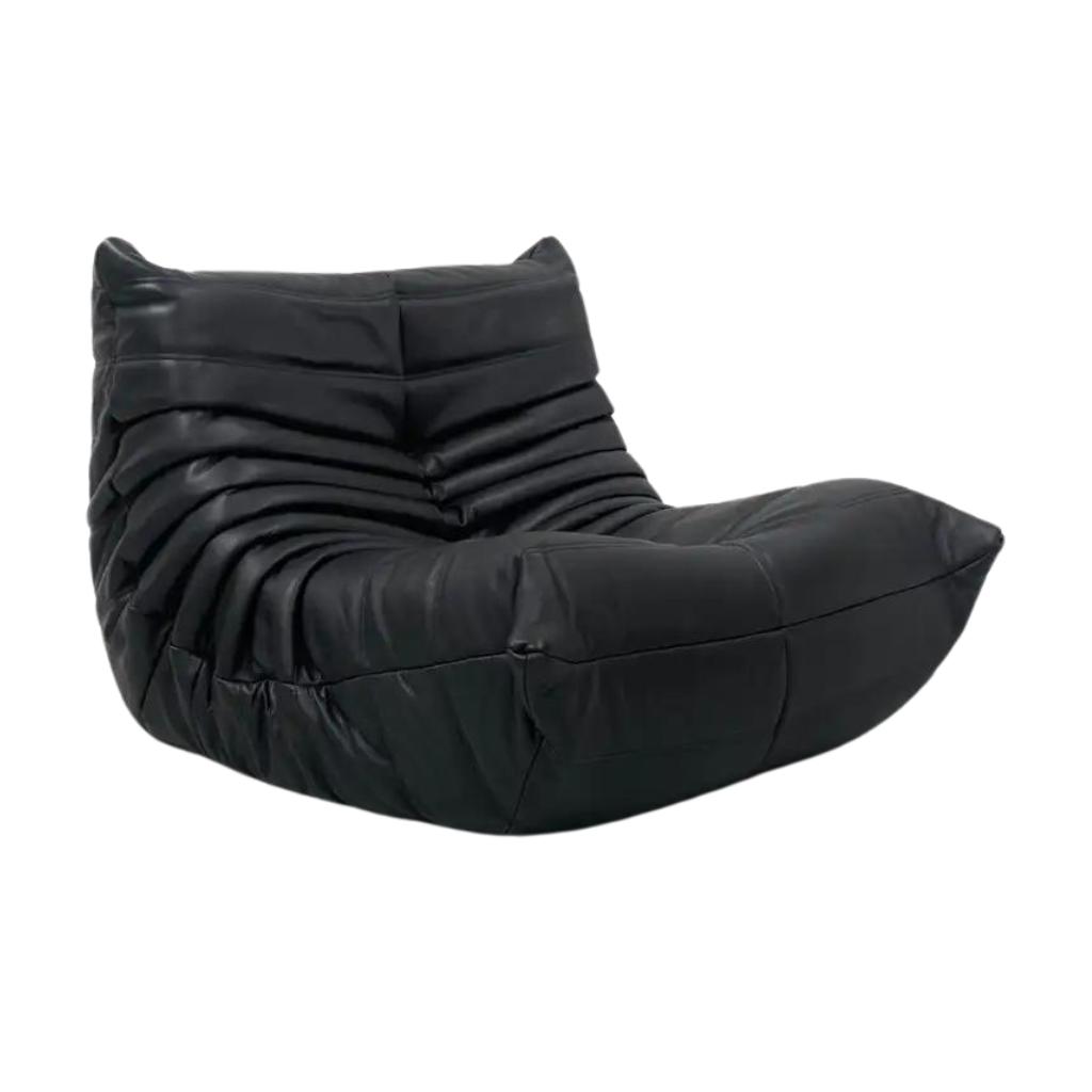 Togo Fireside Leather Chair - Homio Decor