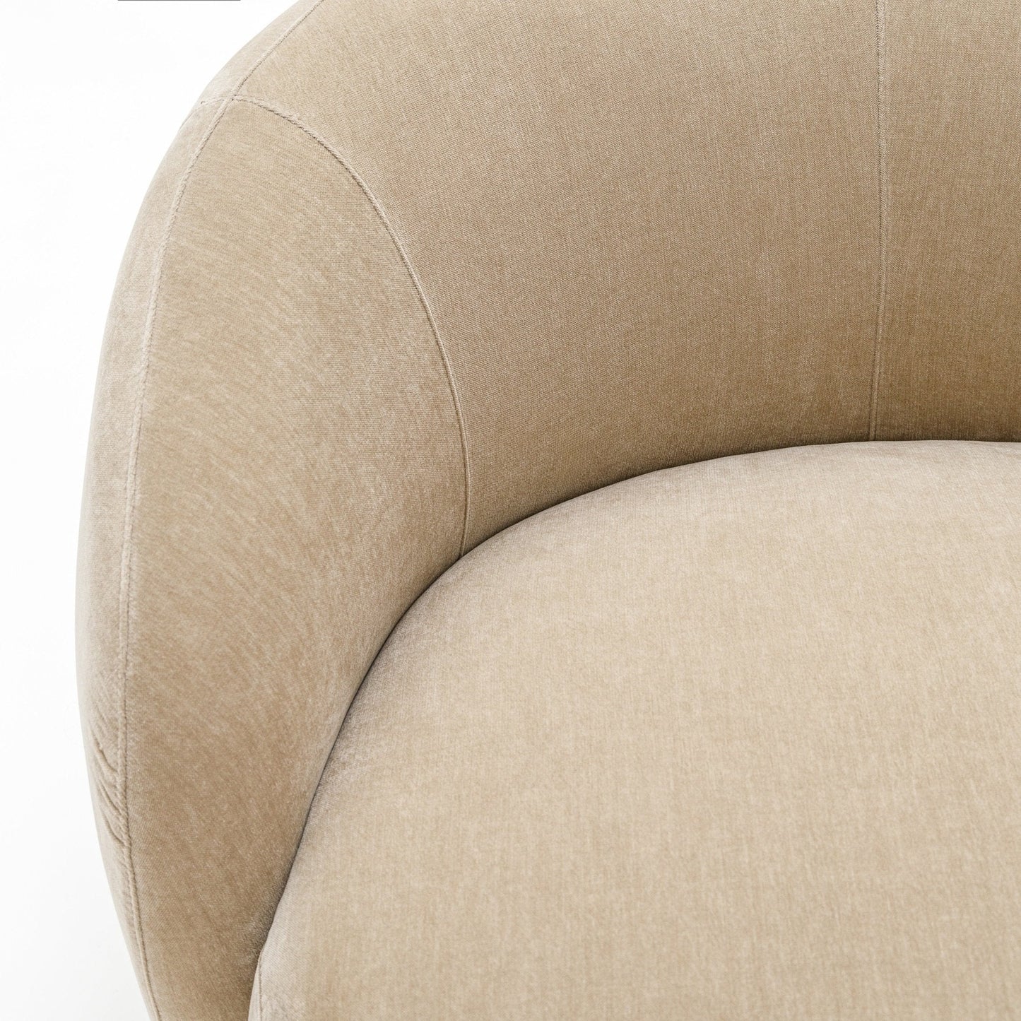 Homio Decor Boucle Curved Sofa