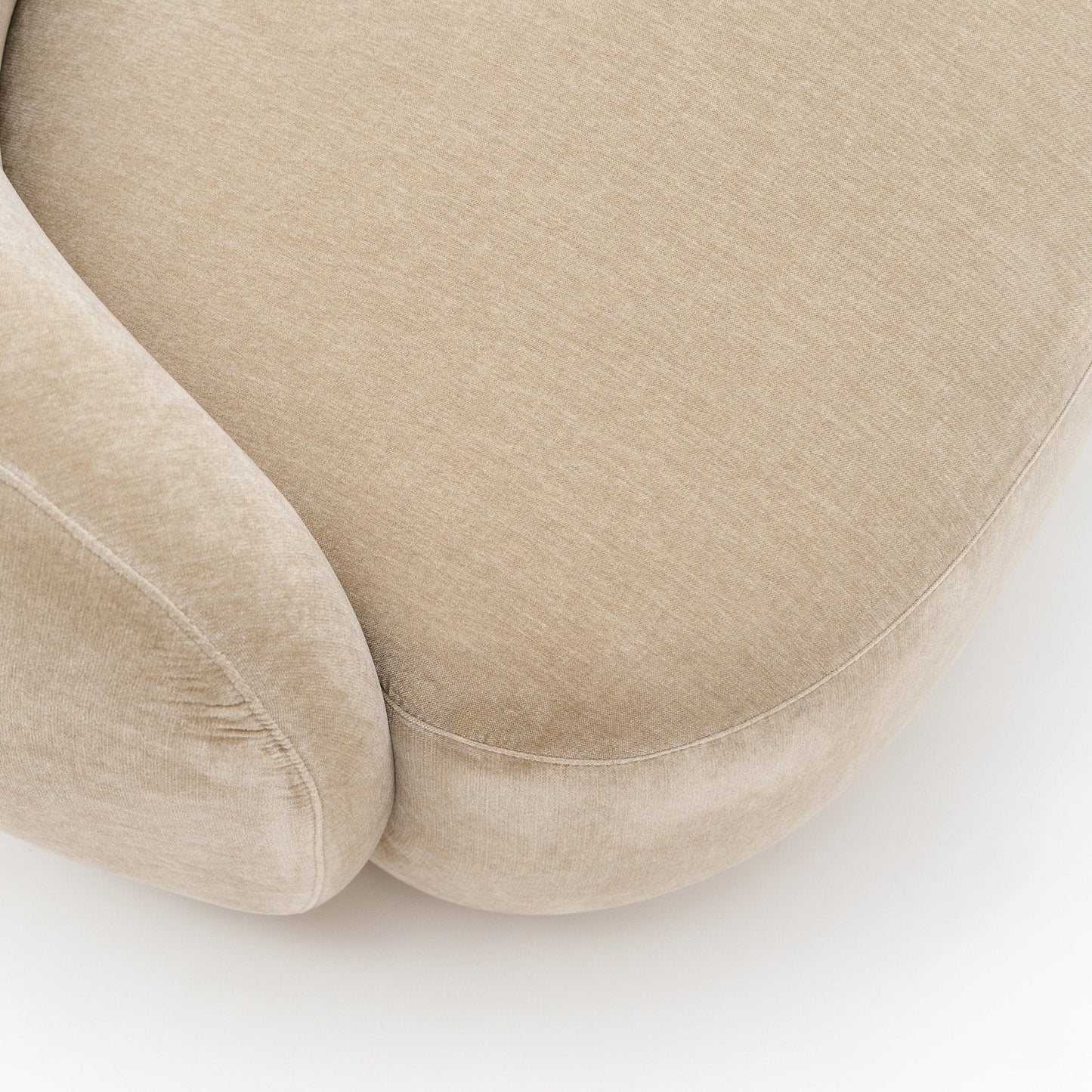 Homio Decor Boucle Curved Sofa