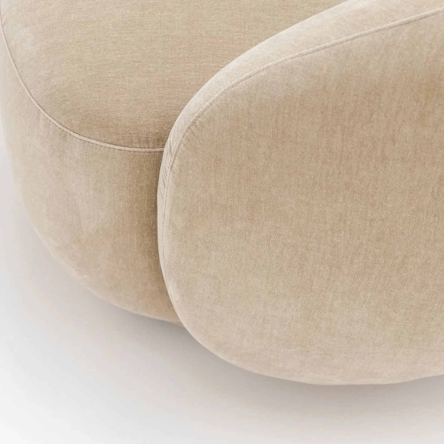 Homio Decor Boucle Curved Sofa