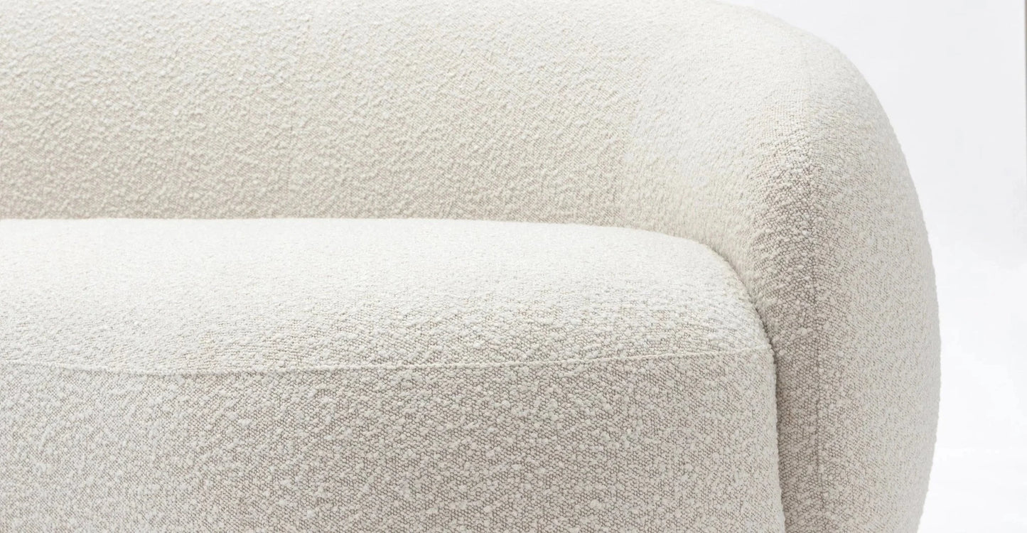 Homio Decor Boucle Curved Sofa