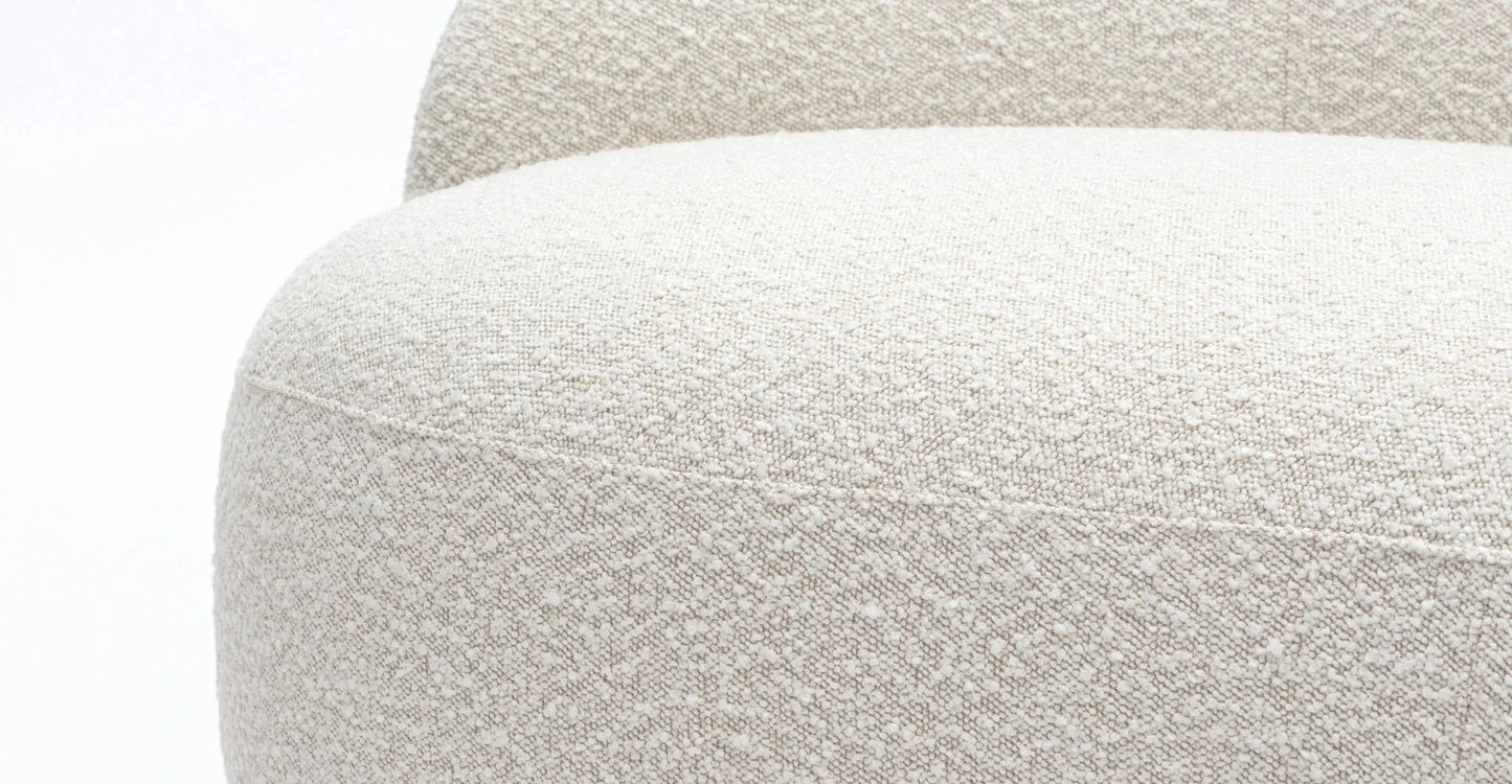 Homio Decor Boucle Curved Sofa