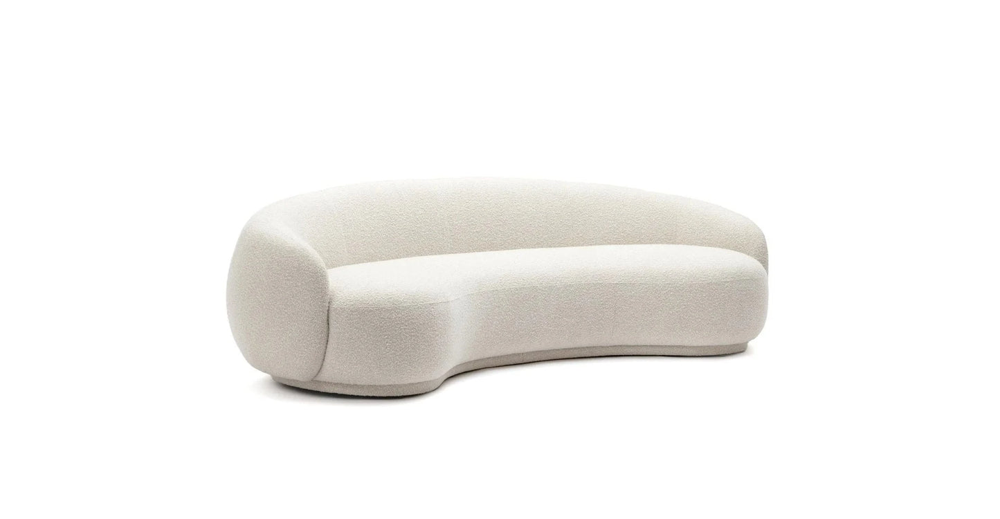 Homio Decor Boucle Curved Sofa