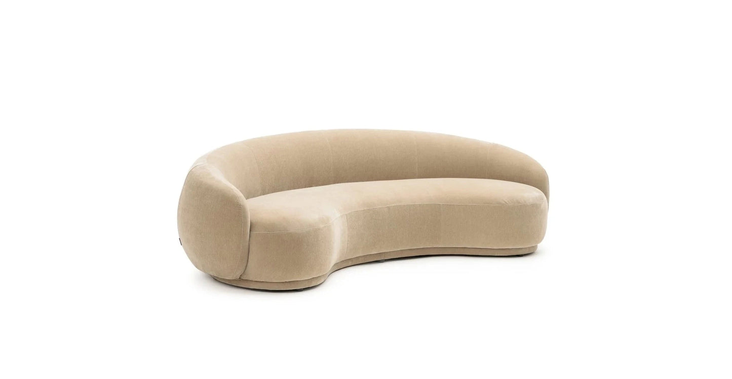Homio Decor Boucle Curved Sofa