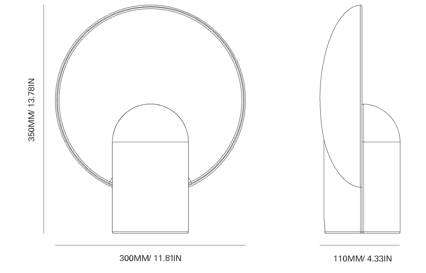 Homio Decor Calacatta Marble Orbit Lamp