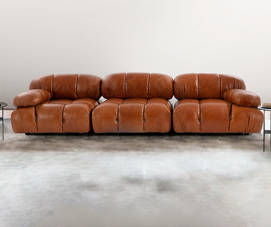 Camaleonda Leather Sofa (Set of 3) - Homio Decor