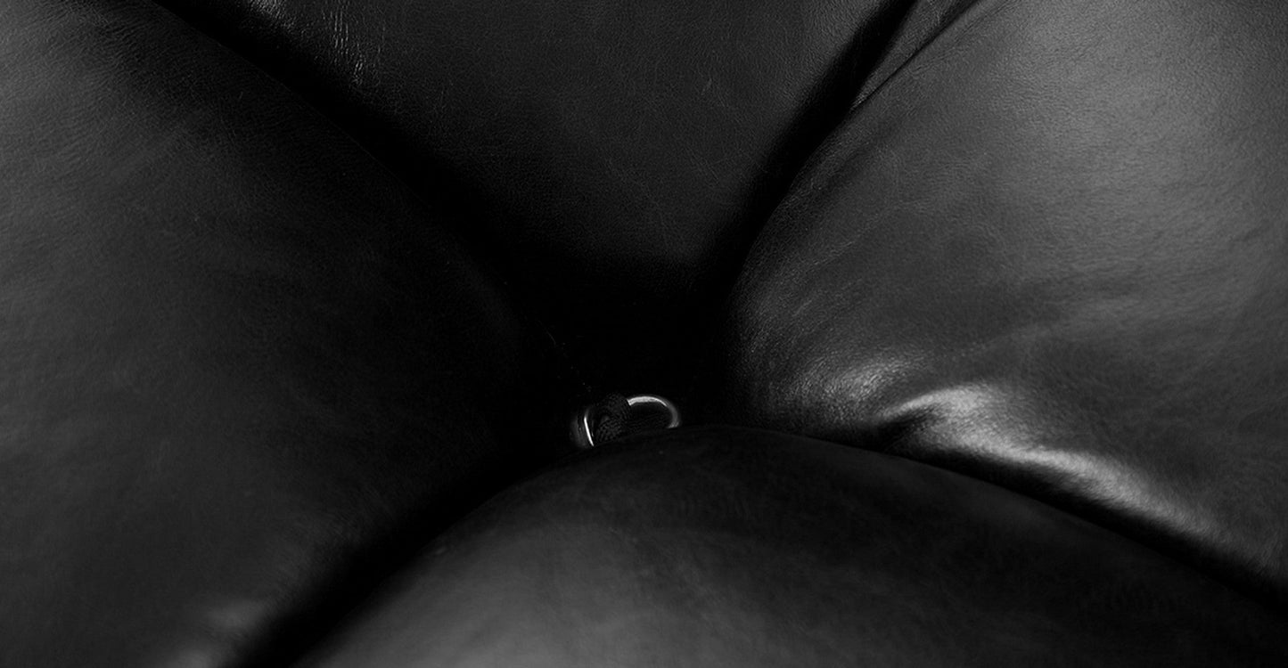 Camaleonda Leather Sofa (Set of 3) - Textured Black - Homio Decor