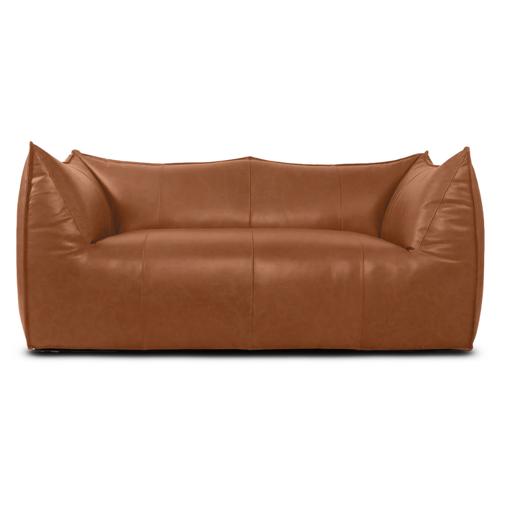 Homio Decor Caramel Brown Aniline Bambino Sofa - Aniline Leather