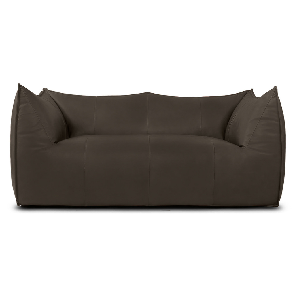 Homio Decor Chocolate Mocha Aniline Bambino Sofa - Aniline Leather