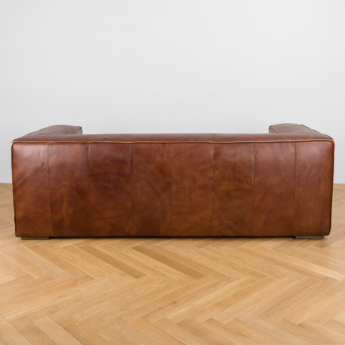 Cubis Leather Sofa (3 Seater) - Homio Decor