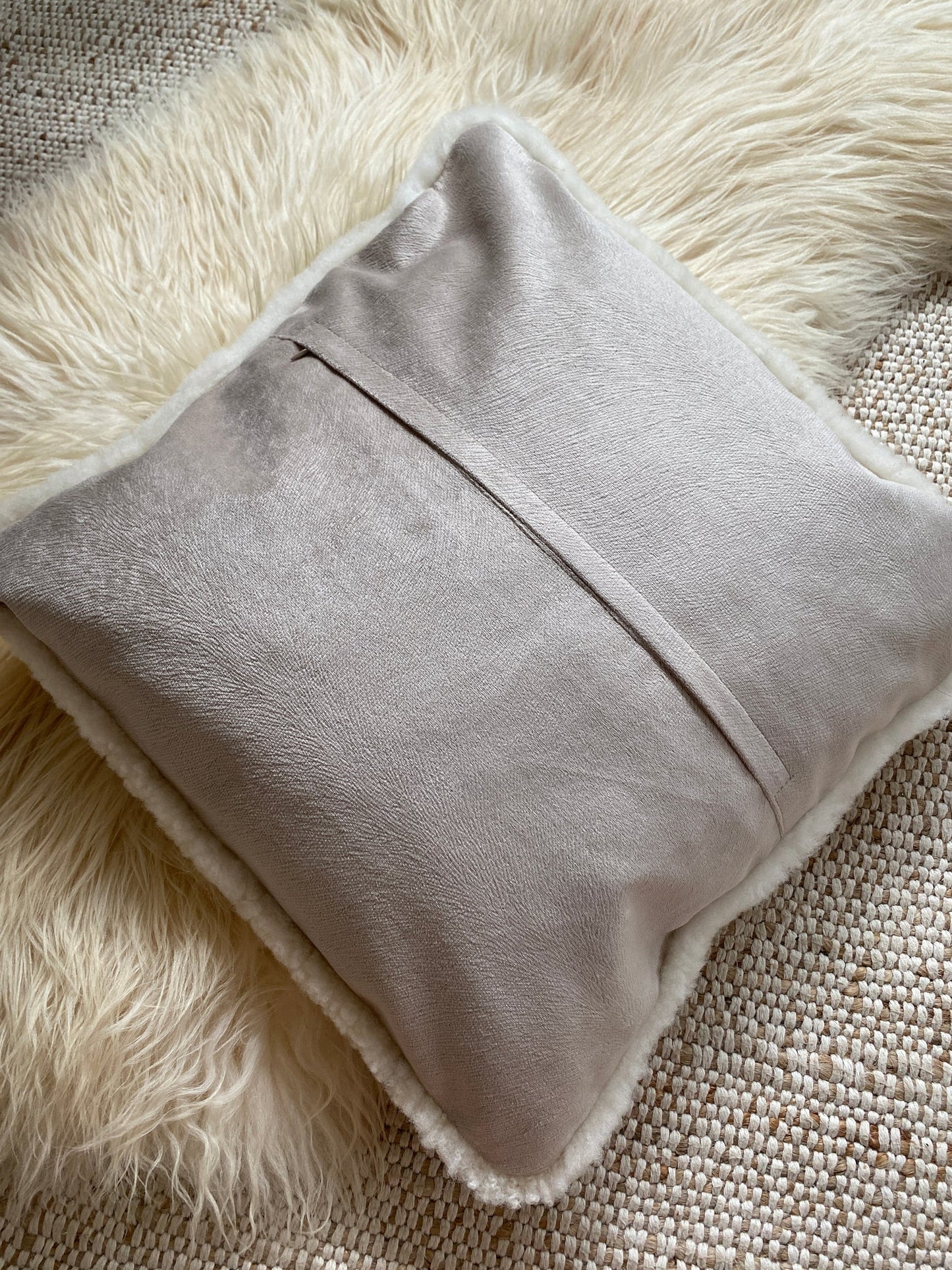 Homio Decor Curly Shearling Sheepskin Pillowcase