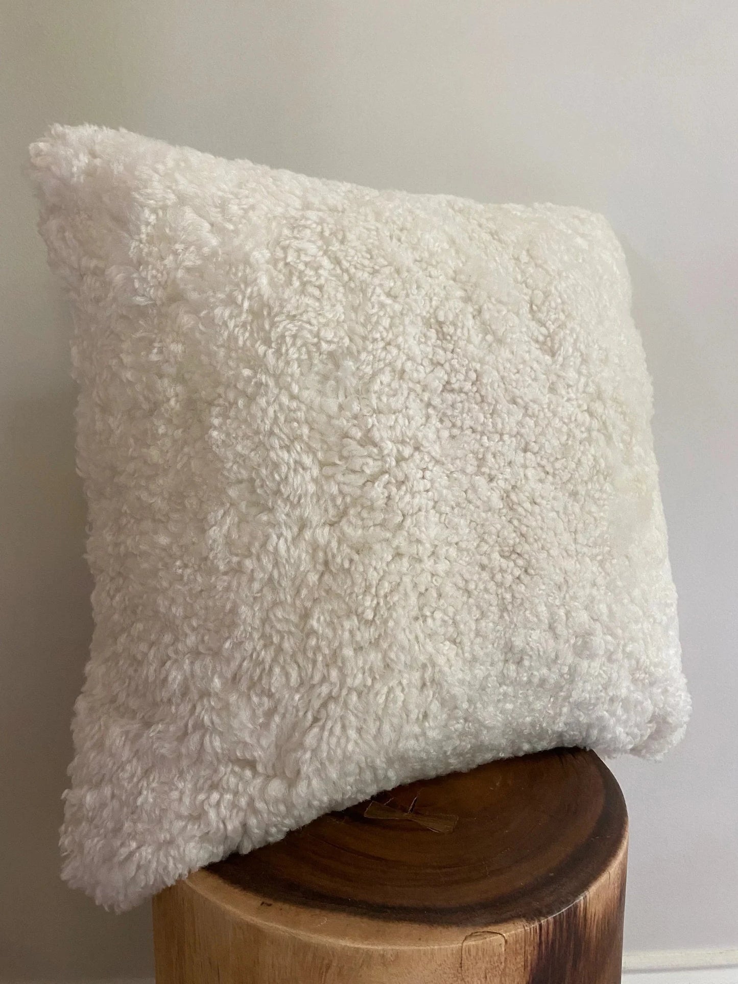 Homio Decor Curly Shearling Sheepskin Pillowcase