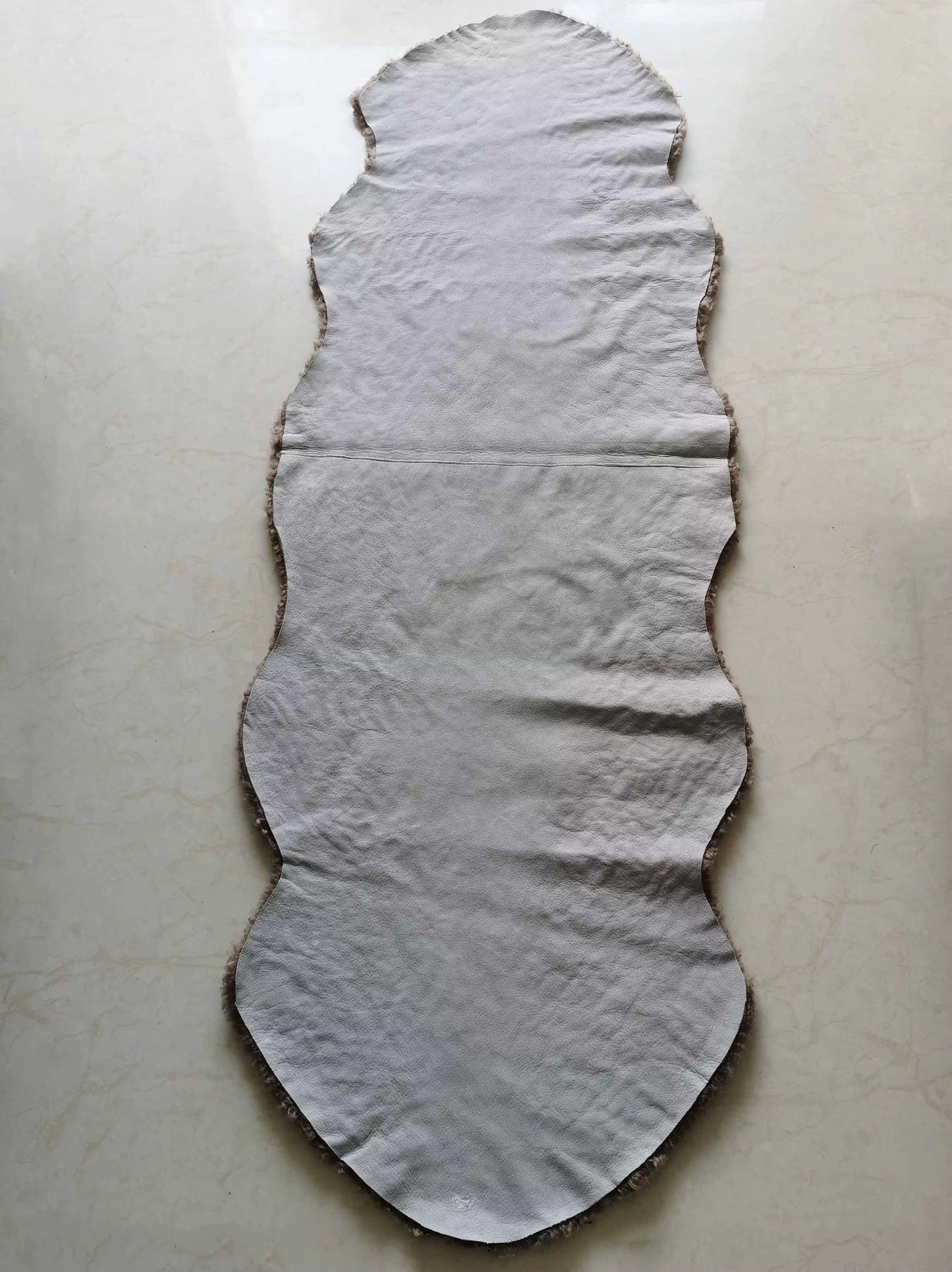 Homio Decor Curly Shearling Sheepskin Rug (Double) - Brown