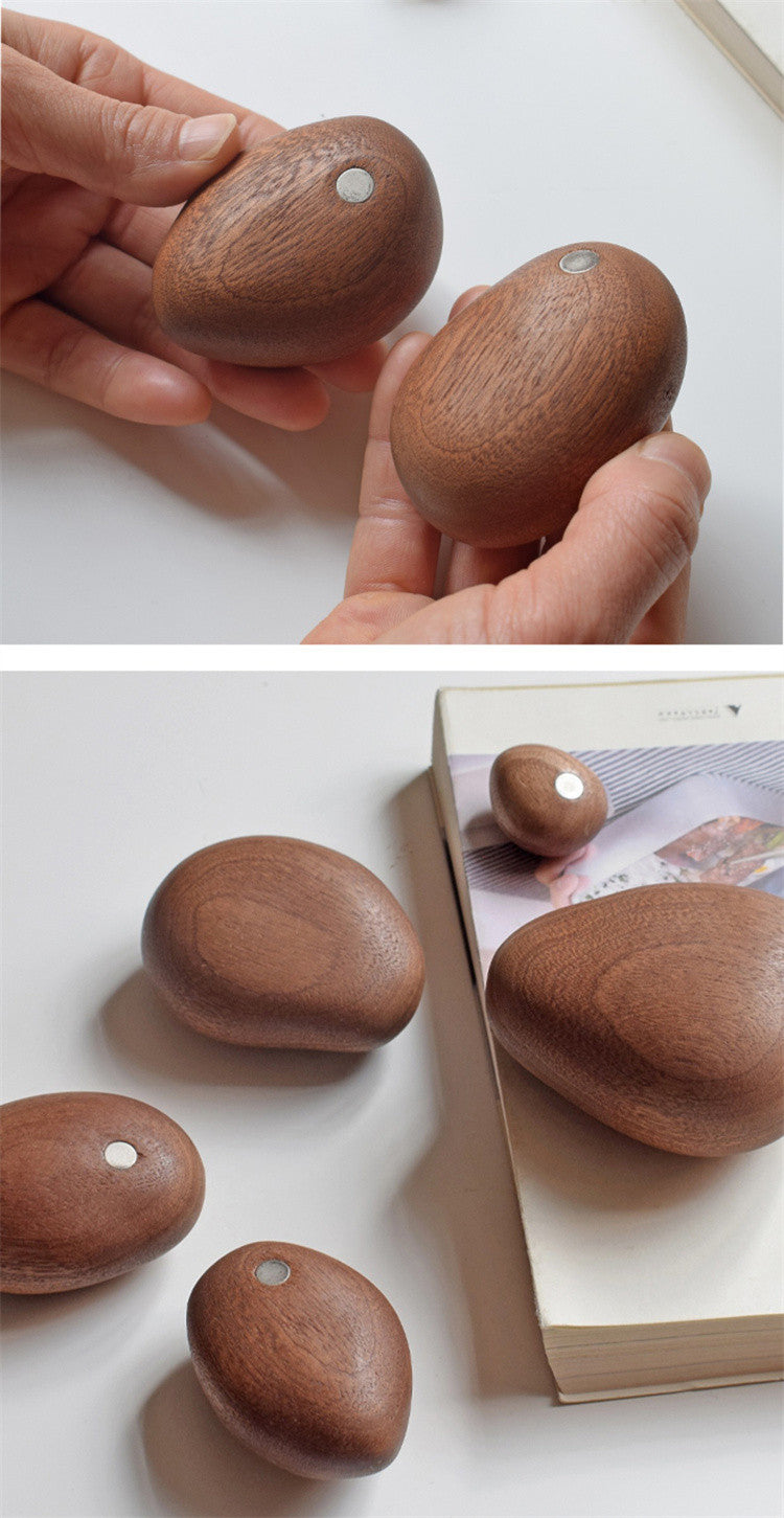 Solid Wood Stone Art Ornaments - Homio Decor
