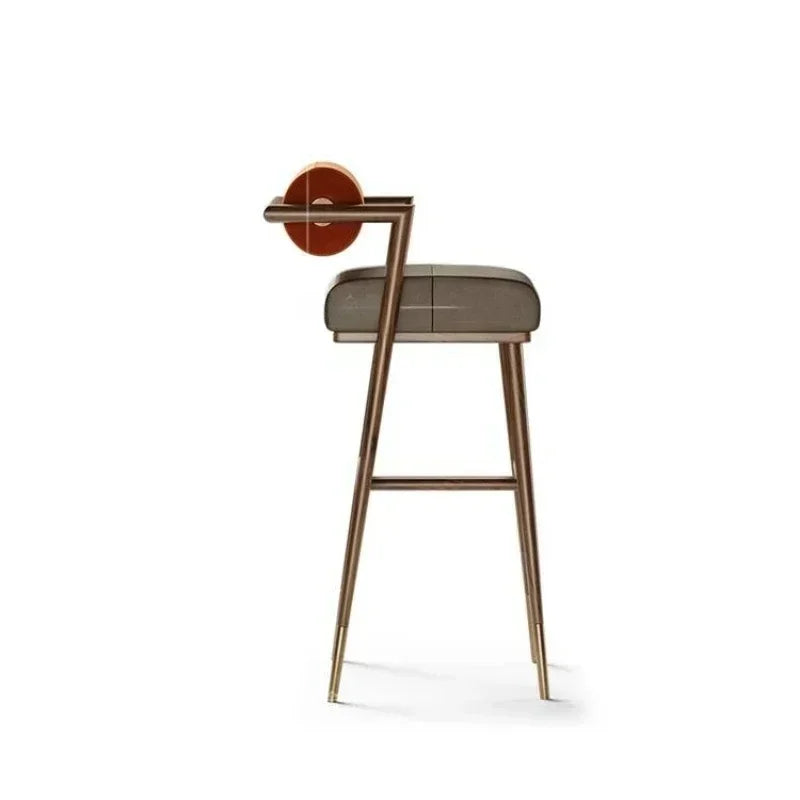 Harley Leather Bar Stool - Homio Decor