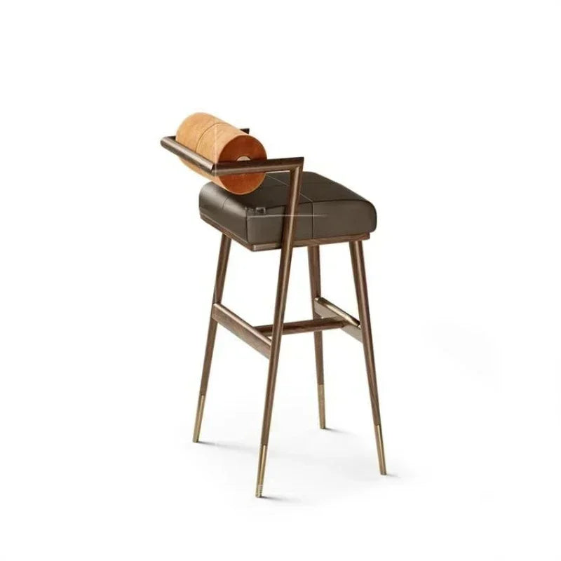 Harley Leather Bar Stool - Homio Decor