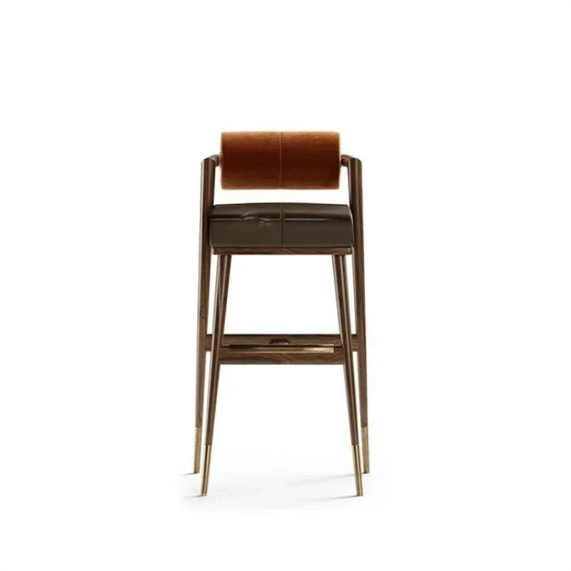 Harley Leather Bar Stool - Homio Decor