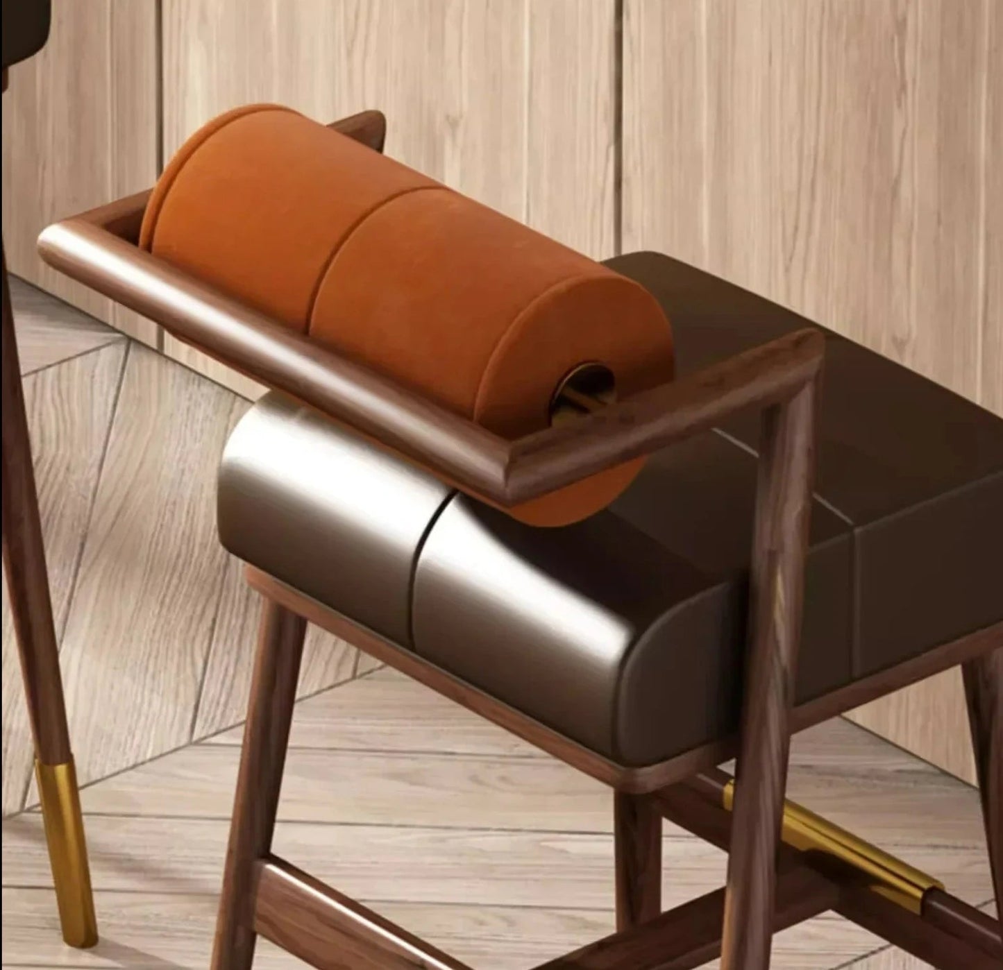 Harley Leather Bar Stool - Homio Decor