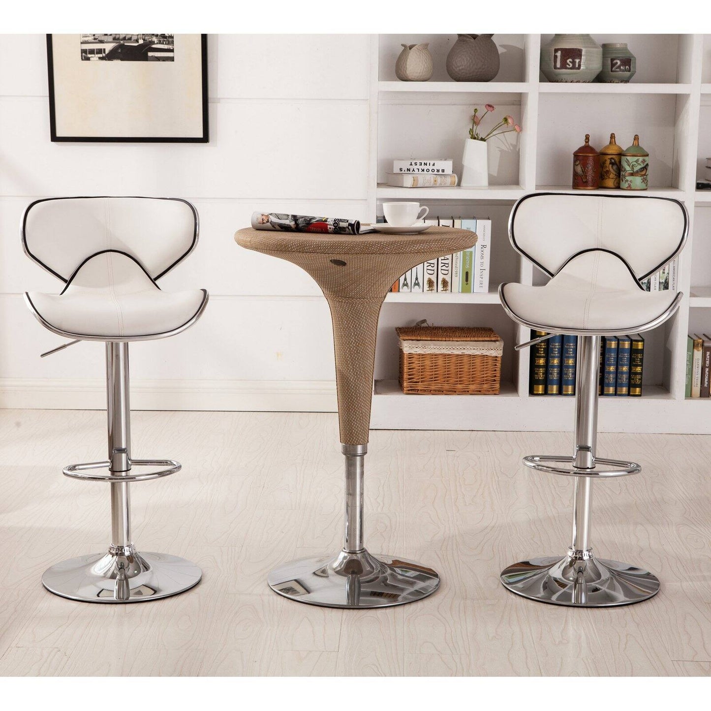 Adjustable Masaccio Bar Stool (Set of 2) - Homio Decor