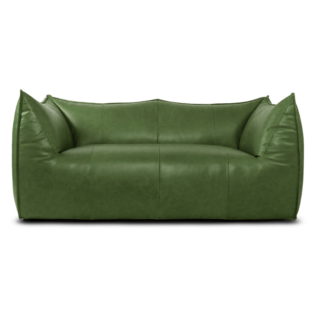 Homio Decor Forest Green Aniline Bambino Sofa - Aniline Leather