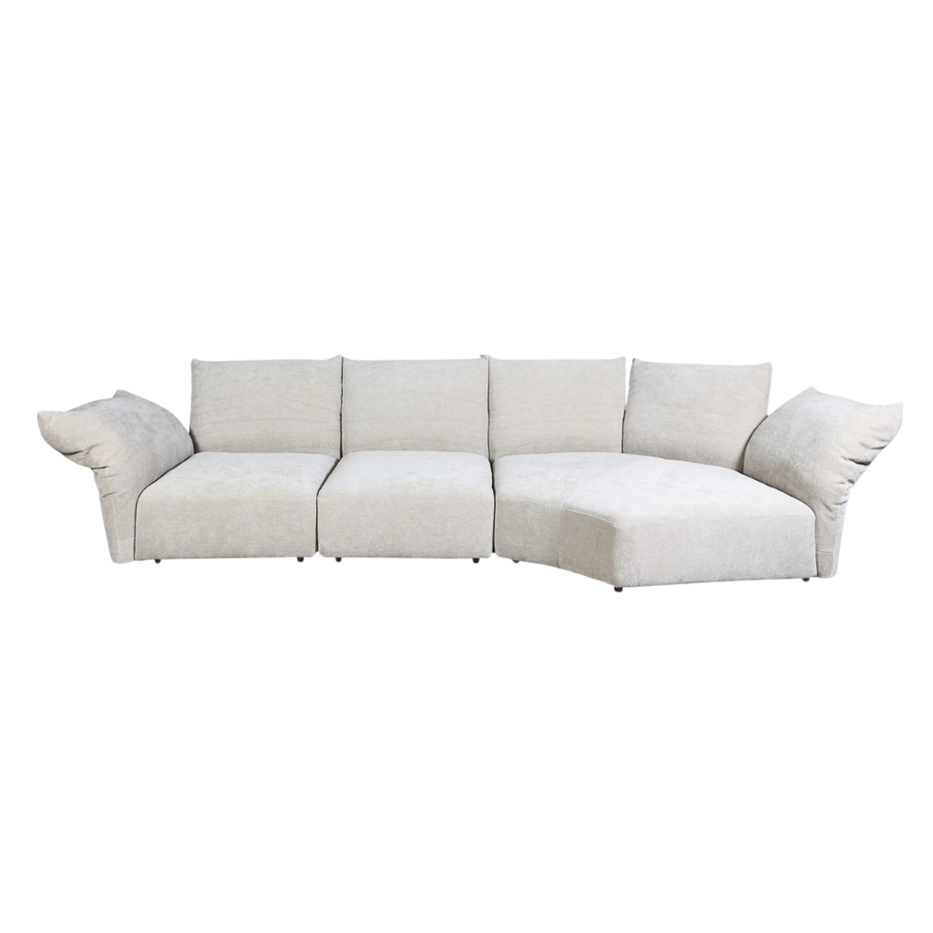 Homio Decor Frost White Petal Sofa Modular - Set of 3