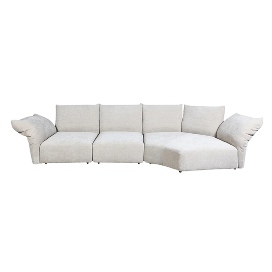 Homio Decor Frost White Petal Sofa Modular - Set of 3