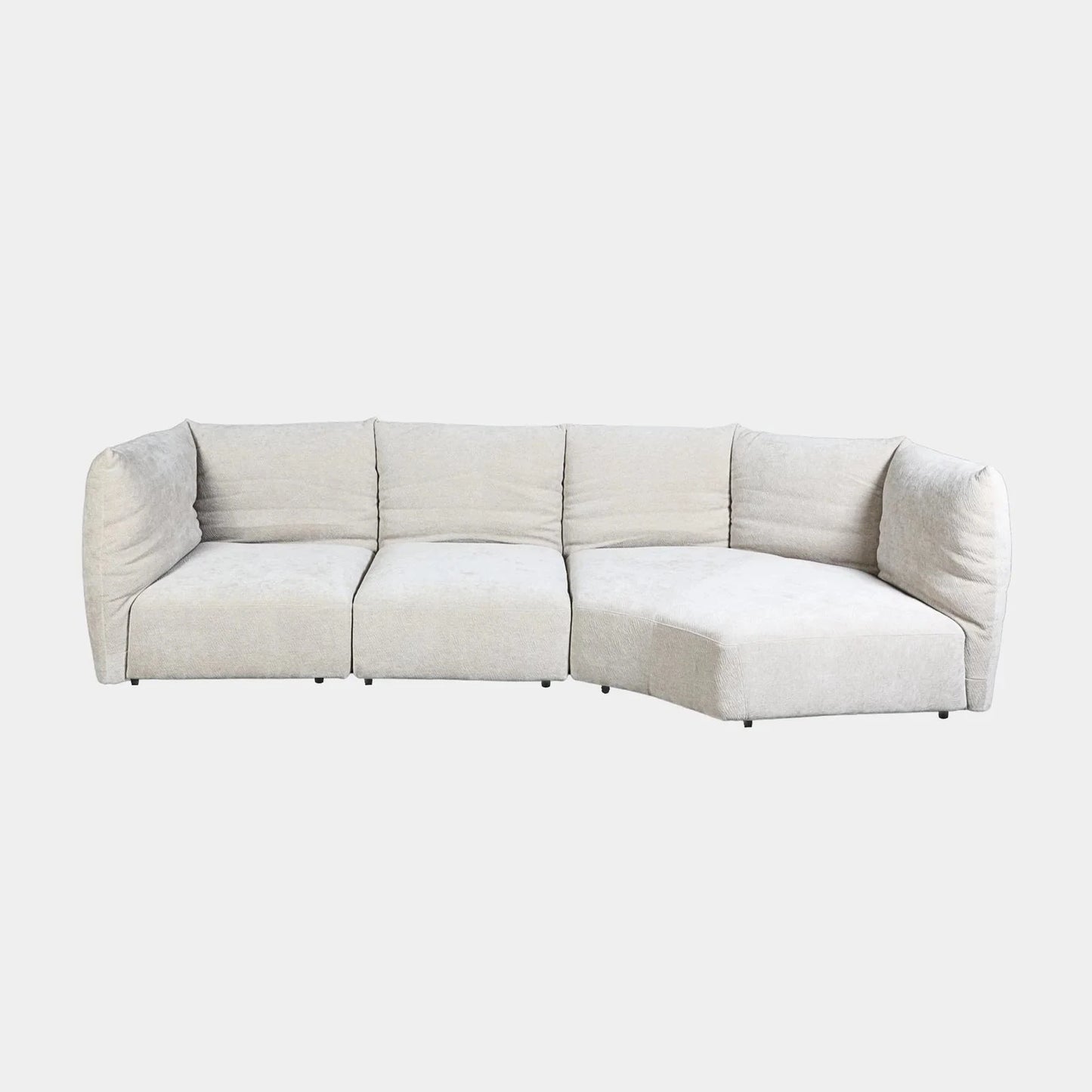 Homio Decor Frost White Petal Sofa Modular - Set of 3