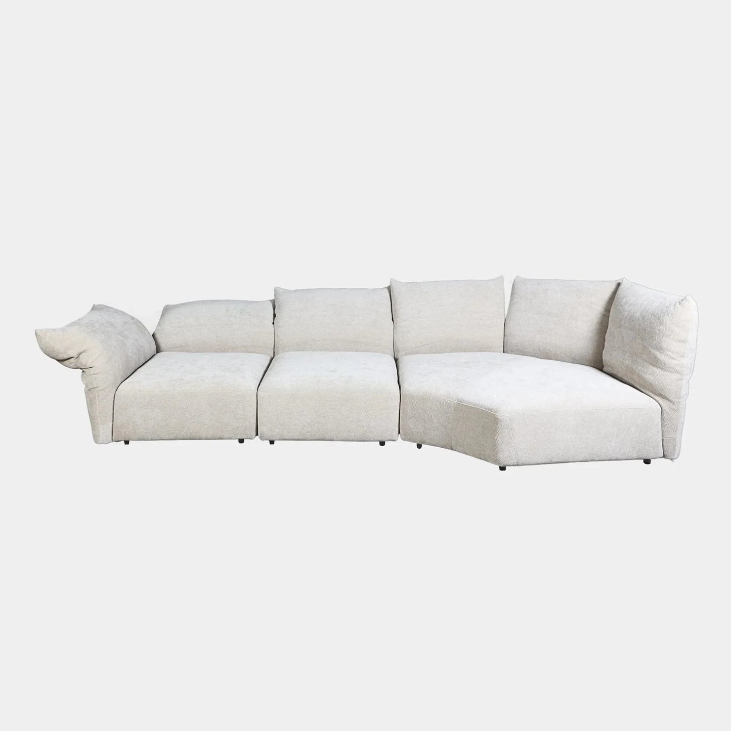 Homio Decor Frost White Petal Sofa Modular - Set of 3