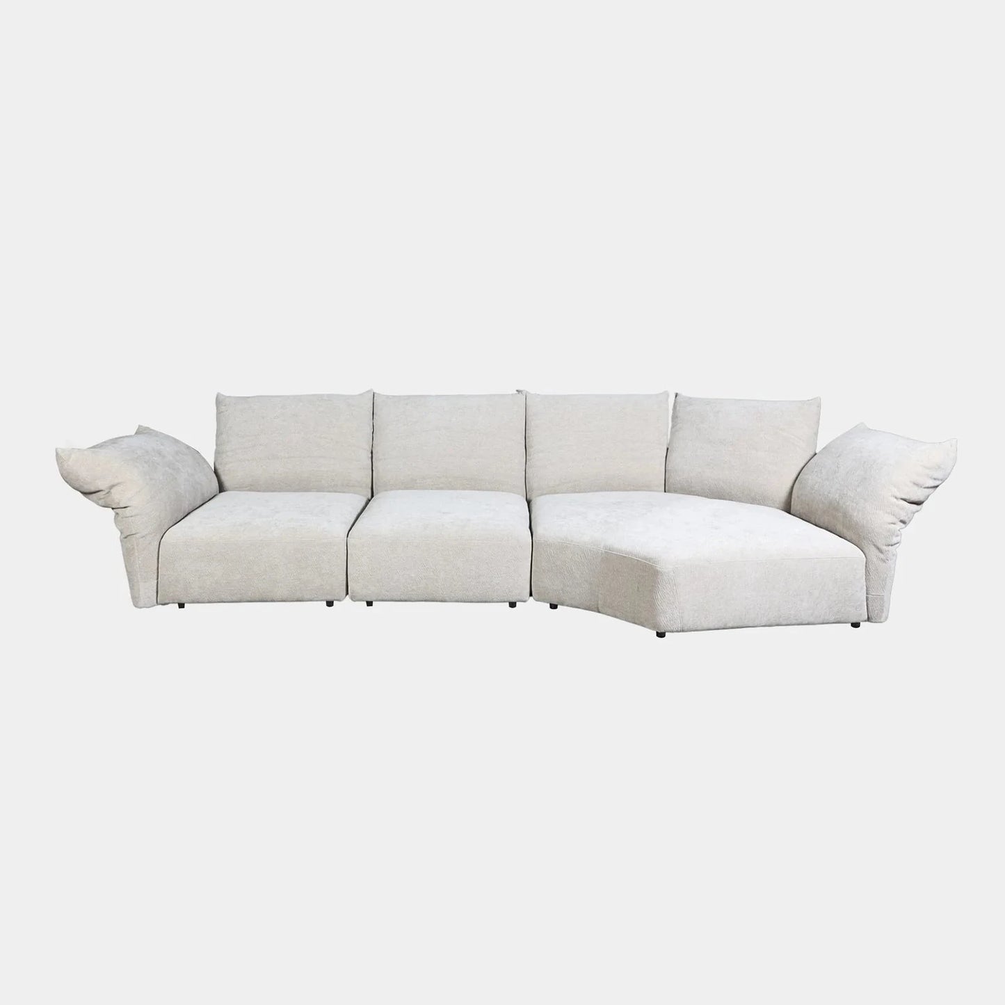 Homio Decor Frost White Petal Sofa Modular - Set of 3