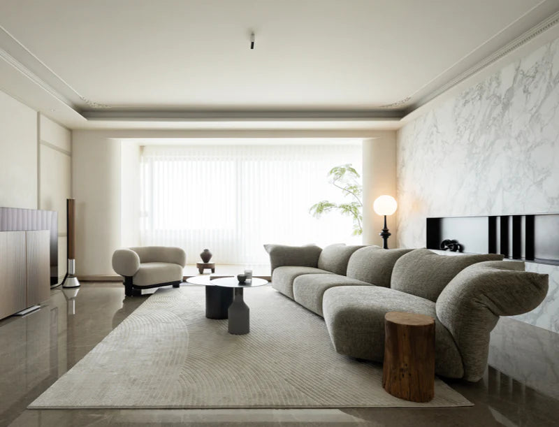 Homio Decor Frost White Petal Sofa Modular - Set of 3