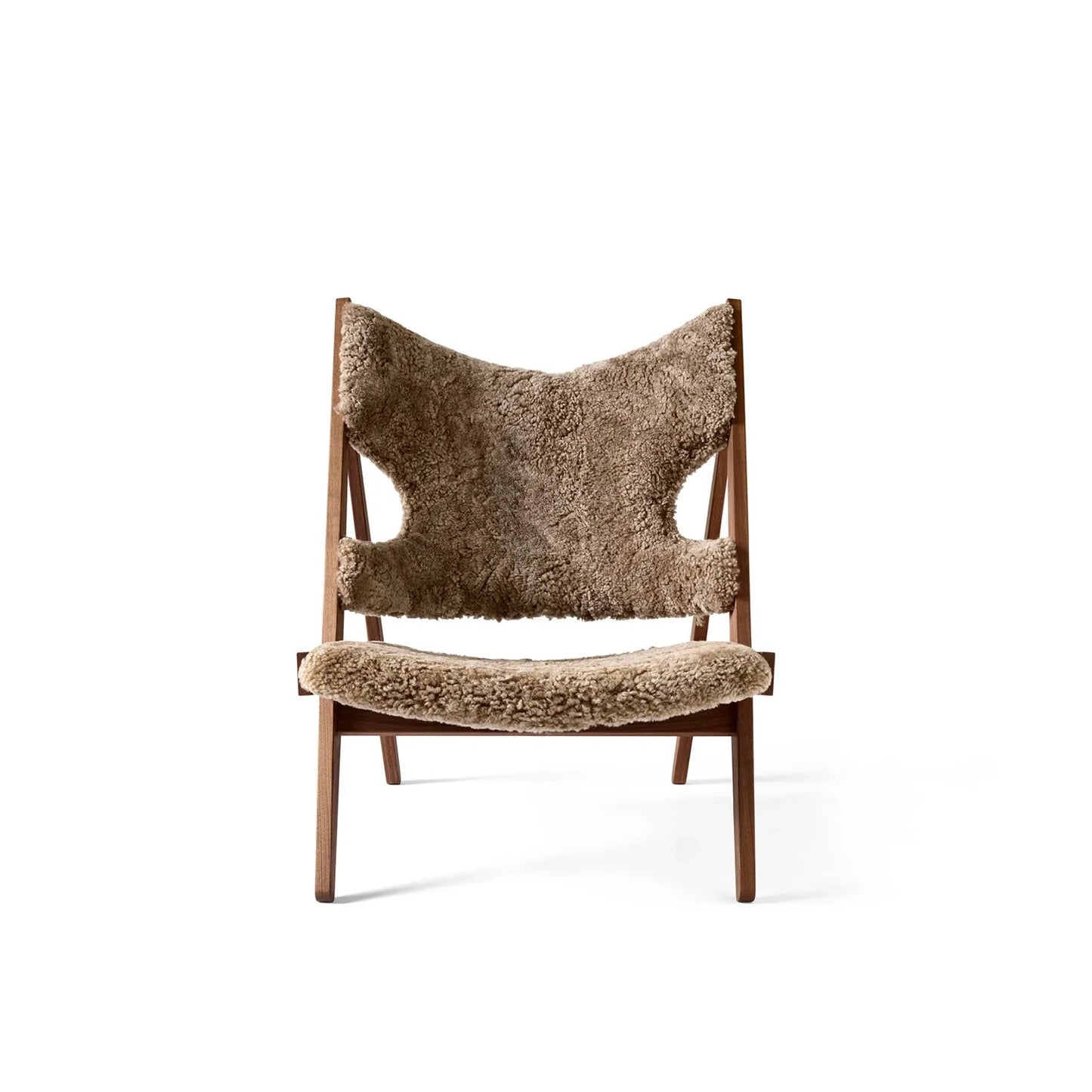 Homio Decor Frosty Brown / Walnut Alpina Sheepskin Armchair
