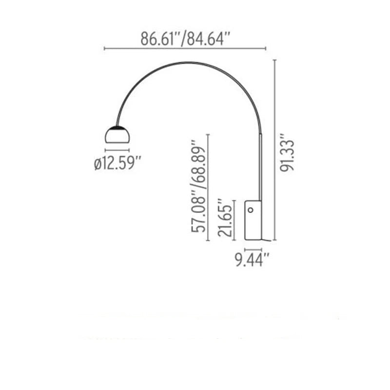 Homio Decor Lighting Carrara Marble Fishing Lamp