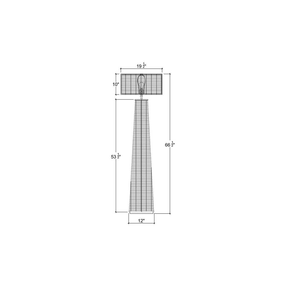 Homio Decor Lighting Contemporary Bamboo Floor Lamp