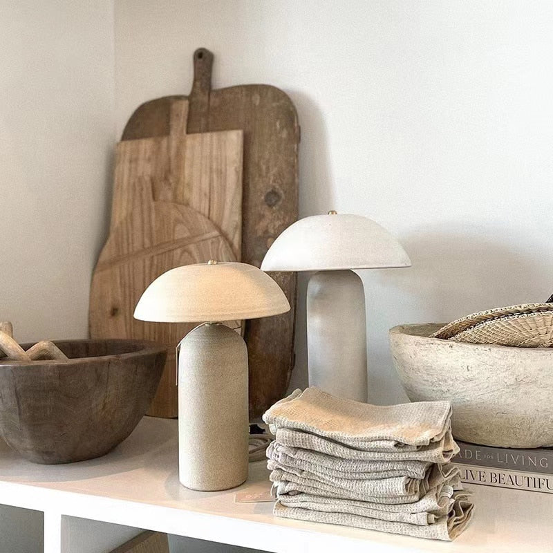 Large Wabi-Sabi Table Lamp - Homio Decor