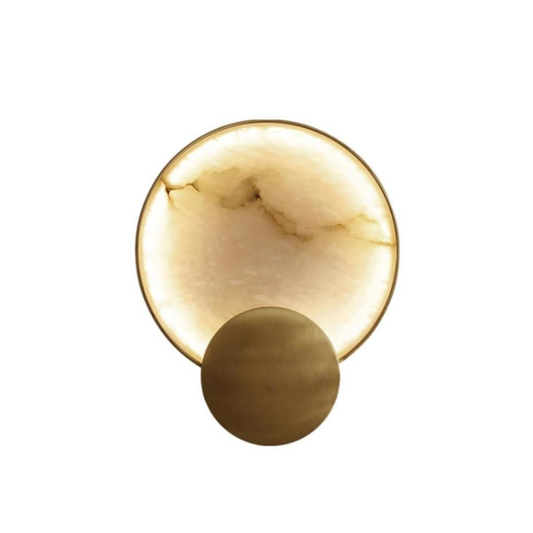 Round Marble Wall Light - Homio Decor